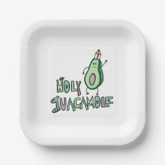 Heiliger Guacamole Pappteller