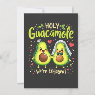 Heiliger Guacamole Wir sind Verlobte Paarbride Einladung