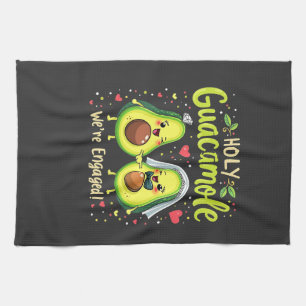 Heiliger Guacamole Wir sind Verlobte Paarbride Geschirrtuch