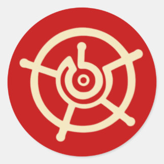 Heiliger Halo Runder Aufkleber