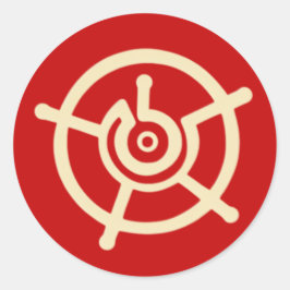 Heiliger Halo Runder Aufkleber