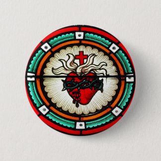 Heiliger Herz-Knopf Button