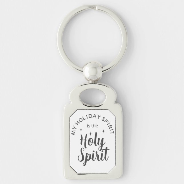 Heiliger Holiday Spirit Christlich Religiöse Weihn Schlüsselanhänger (Vorderseite)