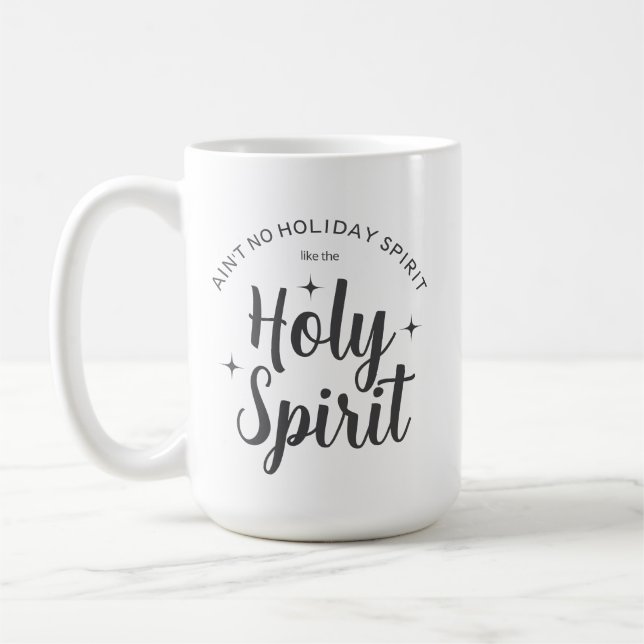 Heiliger Holiday Spirit Religiöse Weihnachten Kaffeetasse (Links)