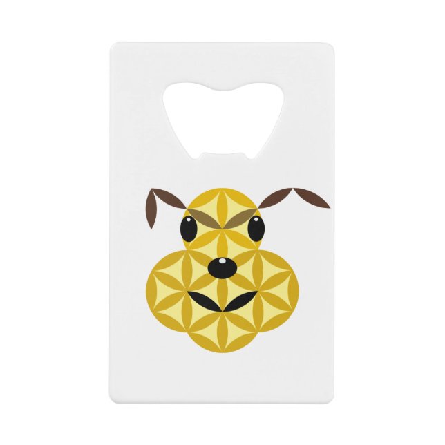 Heiliger Hund - Hund des Lebens 01. Geldbeutel Flaschenöffner (Vorderseite)