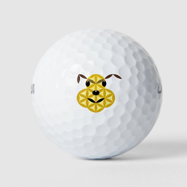 Heiliger Hund - Hund des Lebens 01. Golfball (Vorderseite)