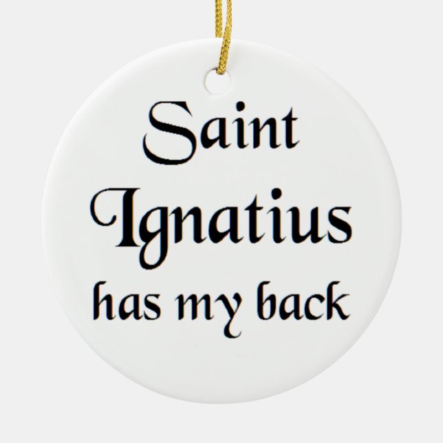 Heiliger Ignatius Kaffeetasse Keramik Ornament (Vorne)