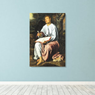 Heiliger Johannes auf Patmos, Kunst, Leinwanddruck