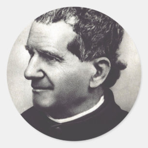 Heiliger Johannes Bosco, Vater und Lehrer der Juge Runder Aufkleber