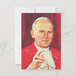 Heiliger Johannes Paul II. Apostel der Würde Heili Dankeskarte