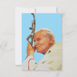 Heiliger Johannes Paul II. Zeuge der Hoffnung Heil Dankeskarte