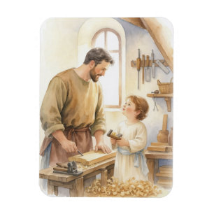 Heiliger Josef der Zimmermann Magnet