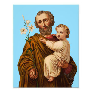 Heiliger Josef Hüter der Heiligen Familie Fotodruck