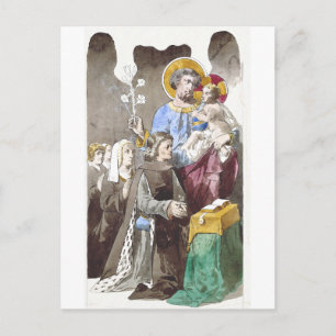 Heiliger Josef Schutzpatron der Universalkirche Postkarte