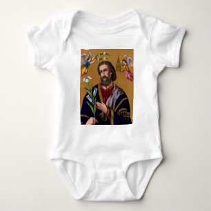 Heiliger Joseph Guardian der Heiligen Familie Baby Strampler
