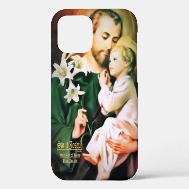 Heiliger Joseph Guardian von Jesus Case-Mate iPhone Hülle (Rückseite)