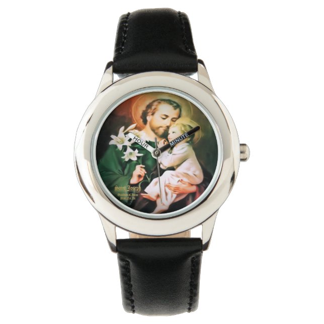 Heiliger Joseph, Hüter Jesu Armbanduhr (Vorderseite)