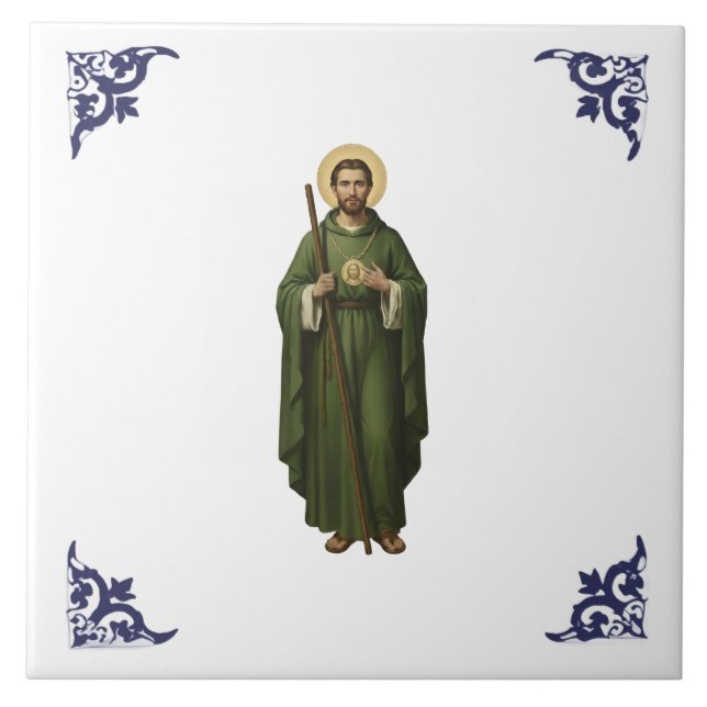 Heiliger Judas Thaddäus St. Jude Fliese (Vorderseite)