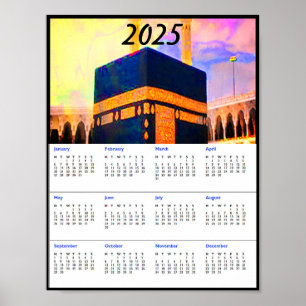 Heiliger Kaaba 2025 Kalender Andenken Poster