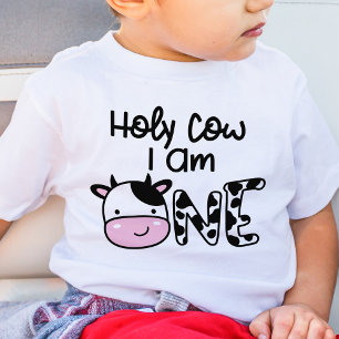 Heiliger Kuh Ich Bin Ein Junge 1. Geburtstags-T-Sh Baby T-shirt