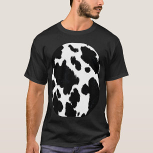 Heiliger Kuhdruckmuster Lustiger Bauch Halloween P T-Shirt
