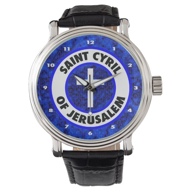 Heiliger Kyril von Jerusalem Armbanduhr (Vorderseite)