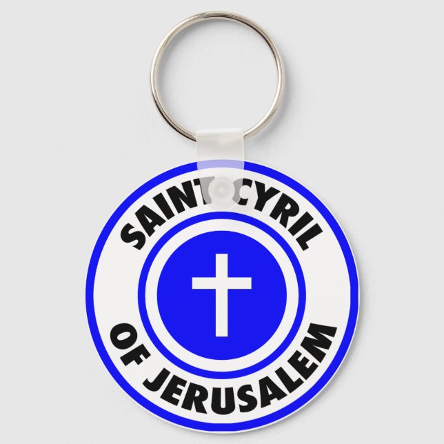 Heiliger Kyril von Jerusalem Schlüsselanhänger (Vorderseite)