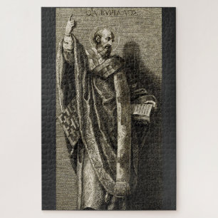 Heiliger Kyrill von Jerusalem Sakrale Grafik-Kunst Puzzle