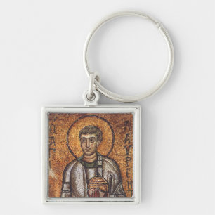 Heiliger Laurentius Orthodoxe Mosaikkunst Druck Schlüsselanhänger