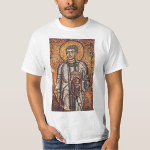 Heiliger Laurentius Orthodoxe Mosaikkunst Druck T-Shirt