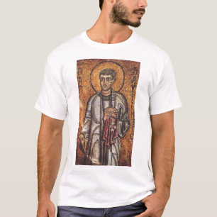 Heiliger Laurentius Orthodoxe Mosaikkunst Druck T-Shirt