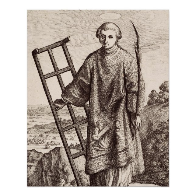 Heiliger Laurentius Schutzpatron Archiv Poster (Vorderseite)