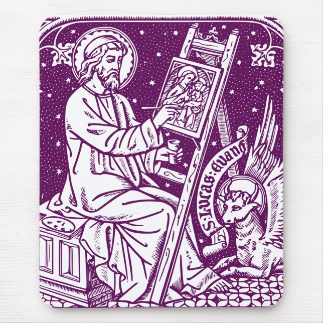 Heiliger Lukas, Apostel und Evangelist Kunst Mousepad (Vorne)