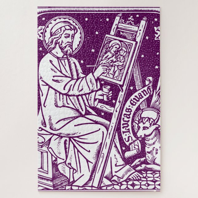 Heiliger Lukas, Apostel und Evangelist Kunst Puzzle (Vertikal)