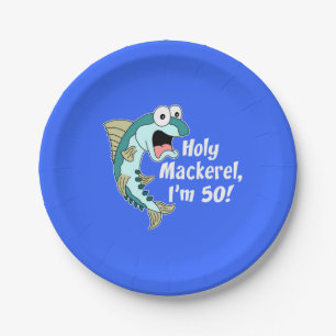 Heiliger Mackerel Ich bin 50 Blue 50 Party Teller