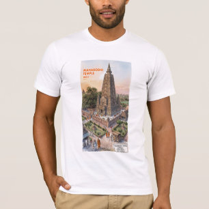 Heiliger Mahabodhi-Tempel Bodh Gaya Indien Archite T-Shirt