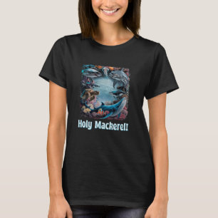 Heiliger Makrele Lustiges Aquarium Humor Aquaristi T-Shirt