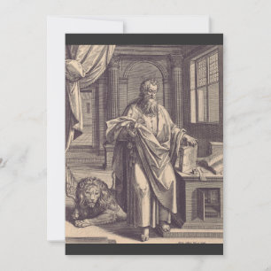 Heiliger Markus der Evangelist Apostolische Tinte  Feiertagskarte