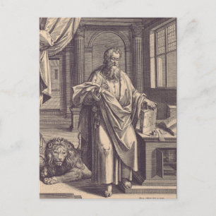 Heiliger Markus der Evangelist Apostolische Tinte  Postkarte