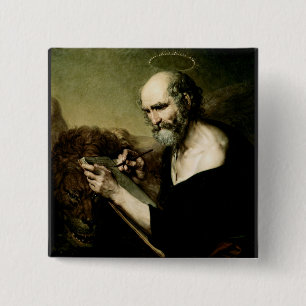 Heiliger Markus der Evangelist Button