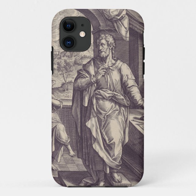 Heiliger Matthäus Gravur Göttliche Inspiration Case-Mate iPhone Hülle (Rückseite)