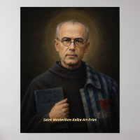 Heiliger Maximilian Kolbe Kunstprint