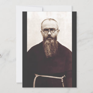 Heiliger Maximilian Kolbe polnischer katholischer  Einladung