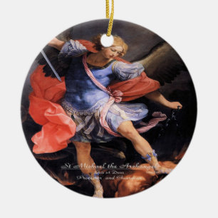 Heiliger Michael der Erzengel Keramik Ornament