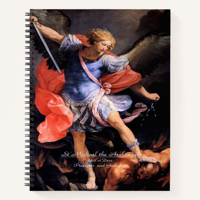 Heiliger Michael der Erzengel mit Gebet Notizbuch (Vorderseite)