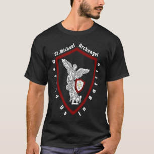 Heiliger Michael der Erzengel verteidigt uns im Ka T-Shirt