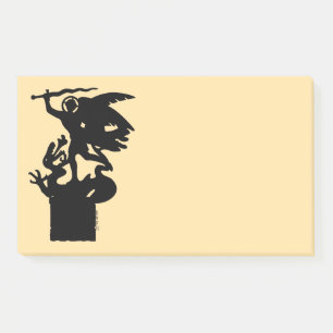 Heiliger Michael und Drache Post-it Klebezettel