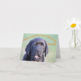 Heiliger Mist! Es ist wieder dein Geburtstag! Karte