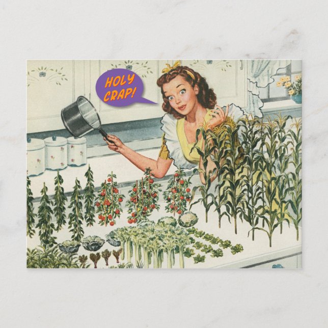 Heiliger Mist! [lustige Postkarte] Postkarte (Vorderseite)