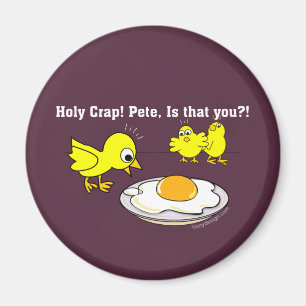 Heiliger Mist! Pete, bist du das? Lila Magnet